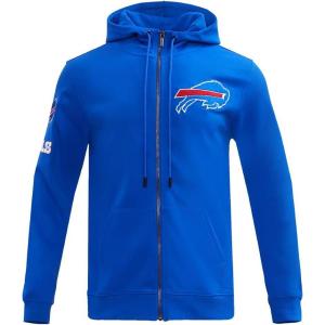 Pro Standard Mens NFL Classic Chenille Full Zip Hoodie(Royal Blue)