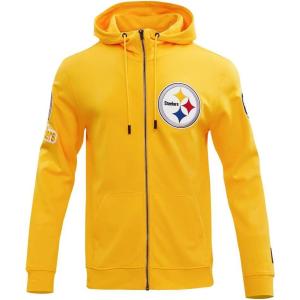 Pro Standard Mens NFL Classic Chenille Full Zip Hoodie(Yellow)