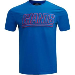 Pro Standard Mens NFL Classic Chenille Short Sleeve Tee(Dodger Blue)
