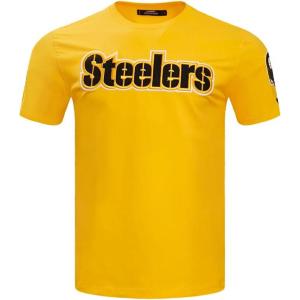 Pro Standard Mens NFL Classic Chenille Short Sleeve Tee(Yellow)