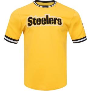 Pro Standard Mens NFL Classic Chenille Short Sleeve Tee(Yellow/Black)