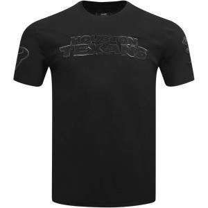 Pro Standard Mens NFL Classic Triple Black Short Sleeve Tee(Black)