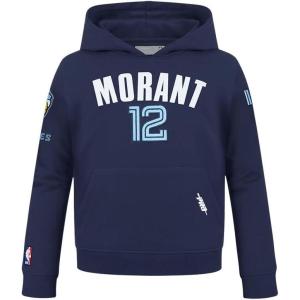 Pro Standard NBA boys Big Boys Nba Memphis Grizzlies Classic Player Fleece Pull Over Hoodie(Midnight Navy)