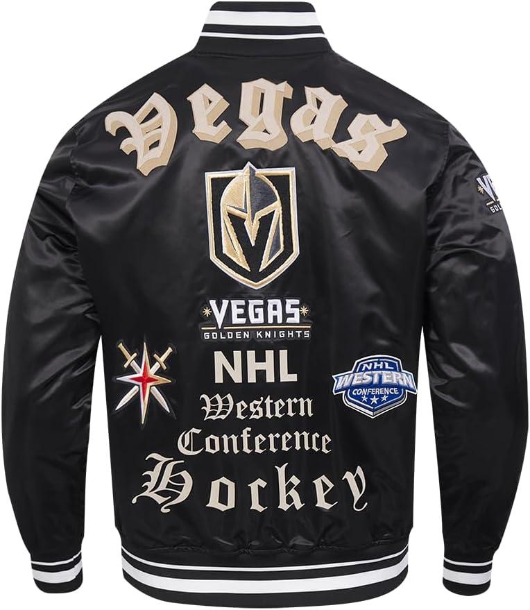 image:imagePro Standard Mens NHL Old English Satin JacketBlack