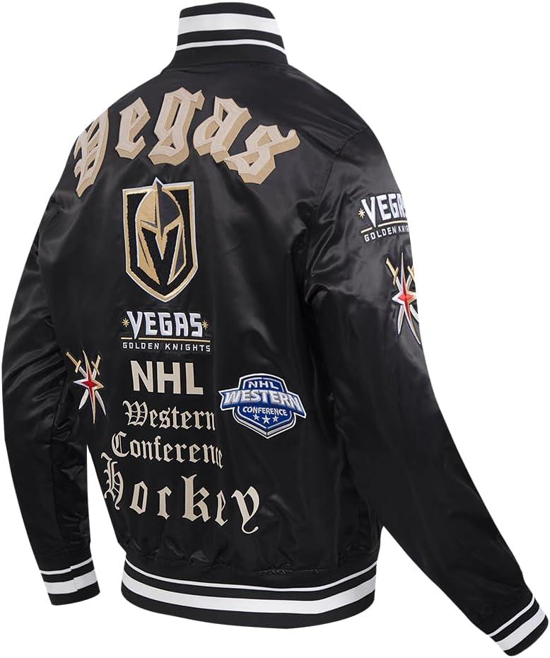 image:imagePro Standard Mens NHL Old English Satin JacketBlack