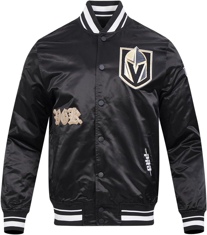 image:imagePro Standard Mens NHL Old English Satin JacketBlack