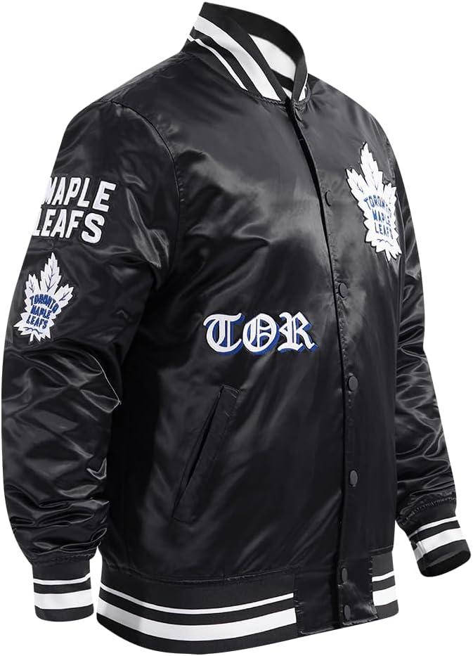 image:imagePro Standard Mens NHL Old English Satin JacketBlack