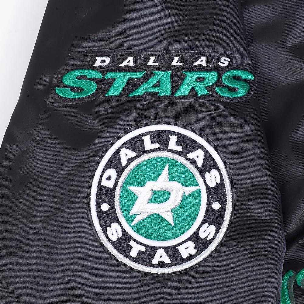 image:imagePro Standard Mens NHL Old English Satin JacketBlackGray