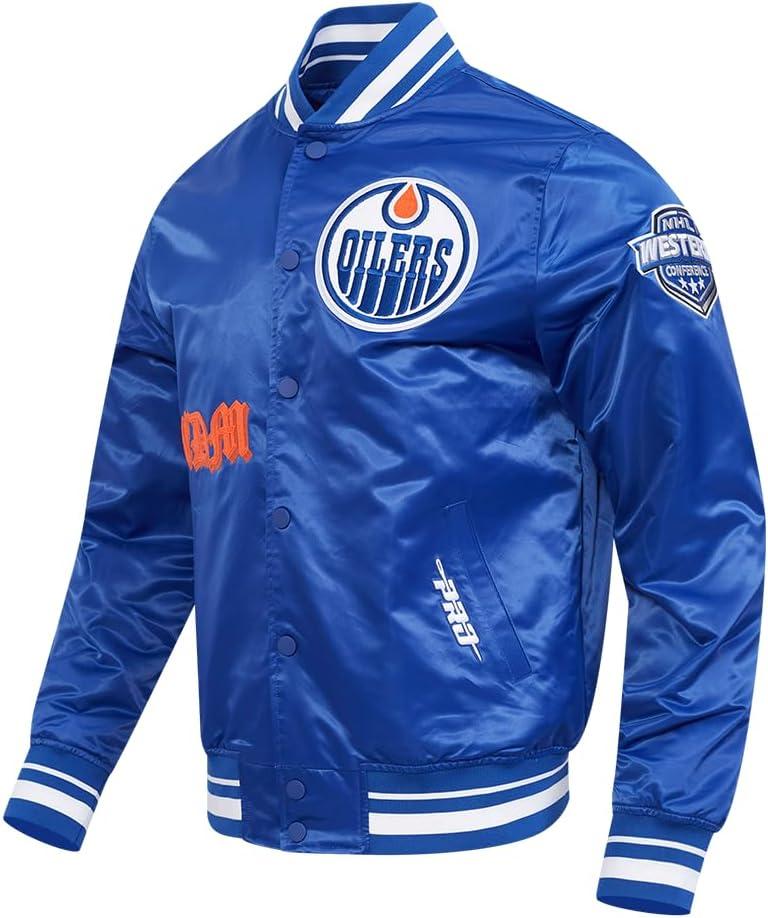 image:imagePro Standard Mens NHL Old English Satin JacketDodger Blue