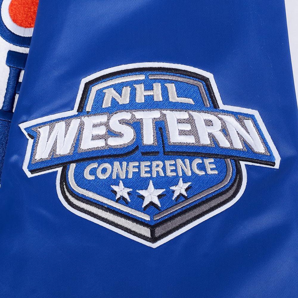 image:imagePro Standard Mens NHL Old English Satin JacketDodger Blue