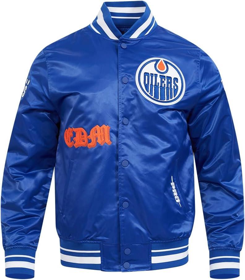 image:imagePro Standard Mens NHL Old English Satin JacketDodger Blue