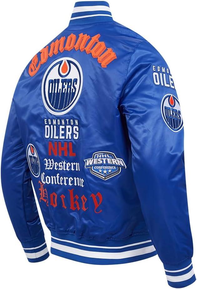 image:imagePro Standard Mens NHL Old English Satin JacketDodger Blue