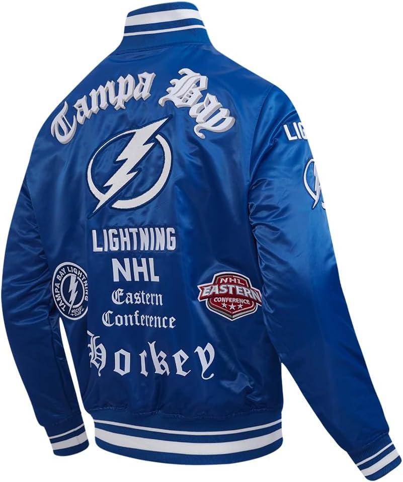 image:imagePro Standard Mens NHL Old English Satin JacketDodger Blue
