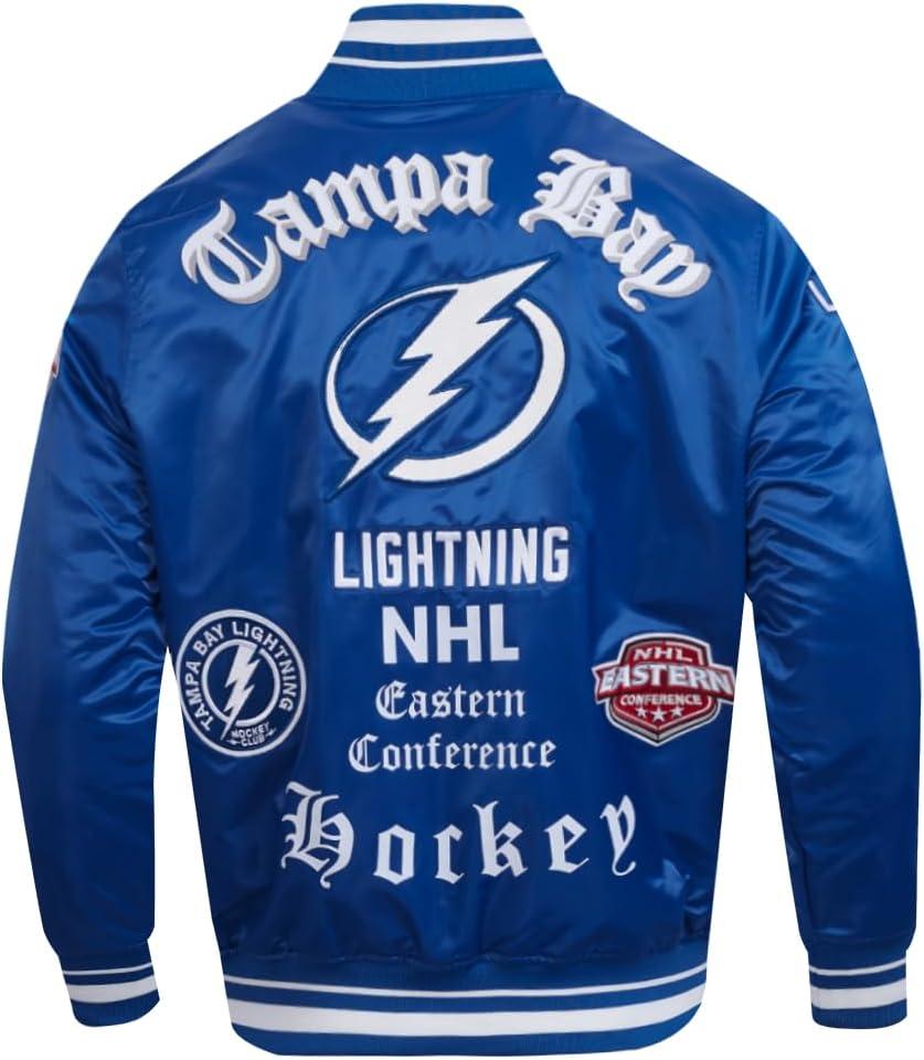 image:imagePro Standard Mens NHL Old English Satin JacketDodger Blue