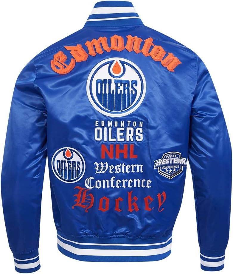 image:imagePro Standard Mens NHL Old English Satin JacketDodger Blue