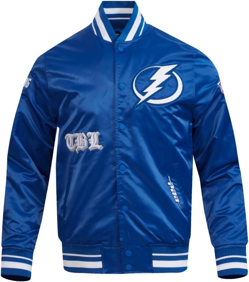 image:imagePro Standard Mens NHL Old English Satin JacketDodger Blue
