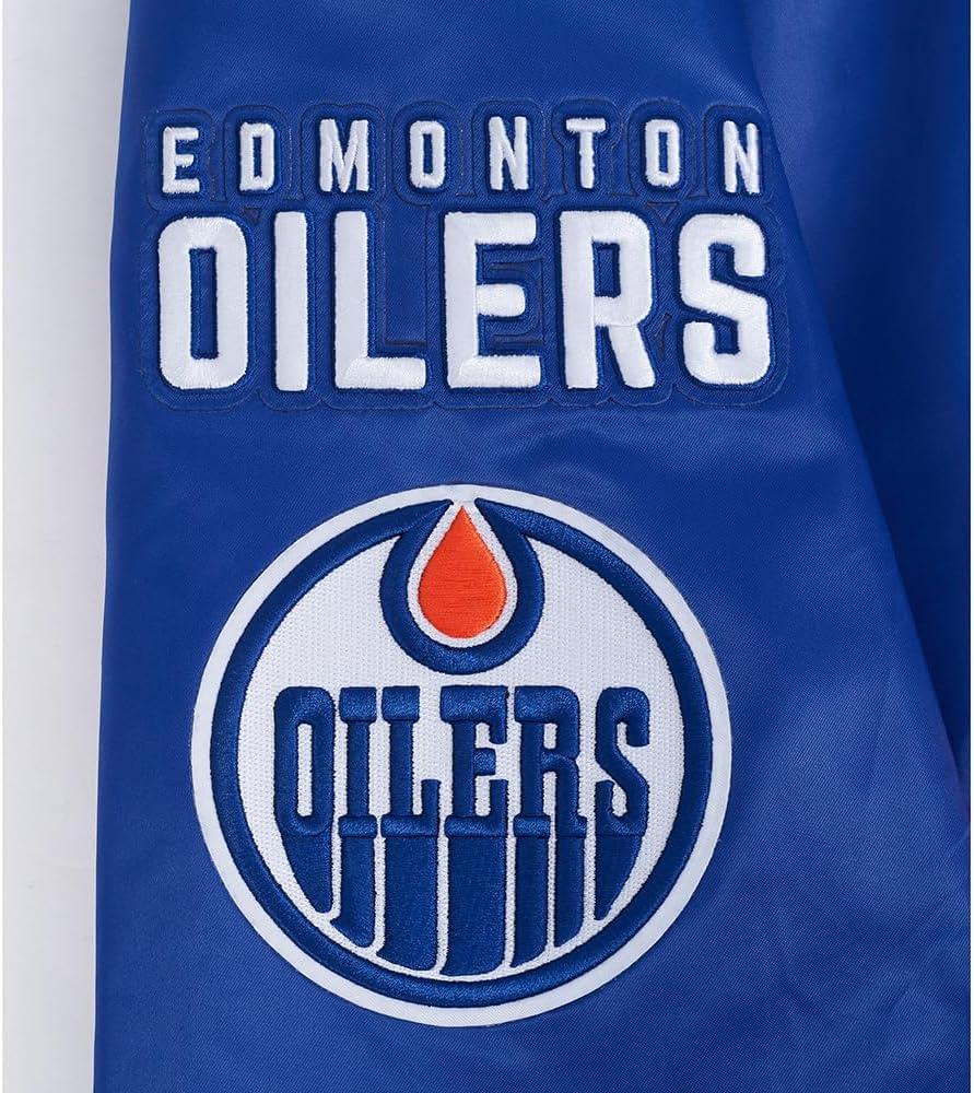 image:imagePro Standard Mens NHL Old English Satin JacketDodger Blue