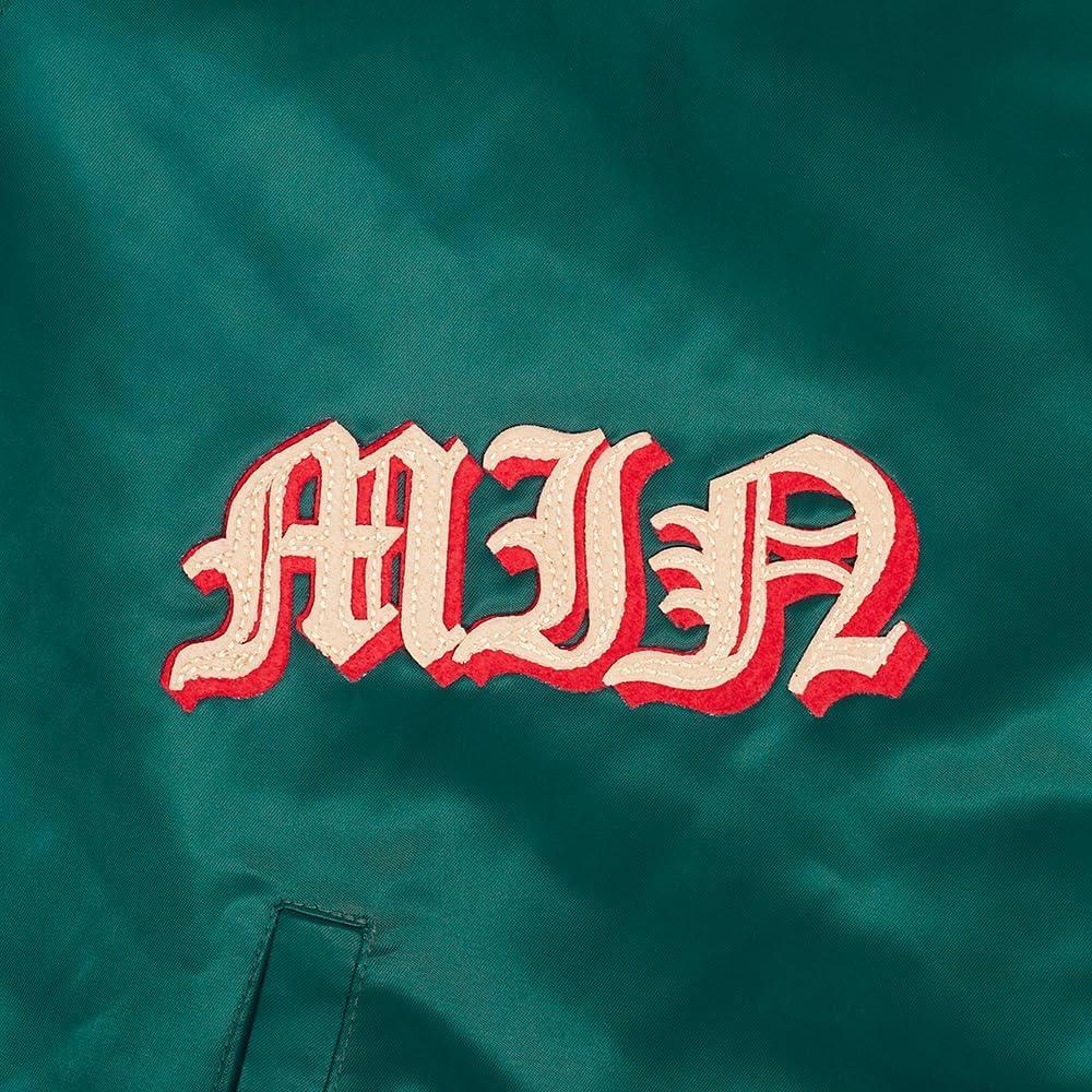 image:imagePro Standard Mens NHL Old English Satin JacketForest Green