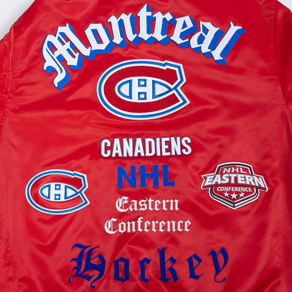 image:imagePro Standard Mens NHL Old English Satin JacketRed