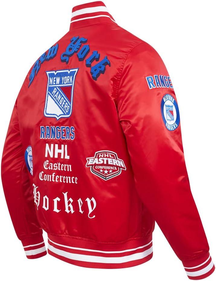 image:imagePro Standard Mens NHL Old English Satin JacketRed
