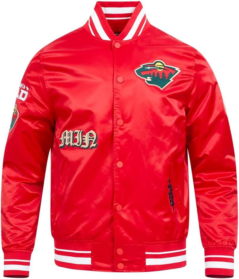 image:imagePro Standard Mens NHL Old English Satin JacketRed