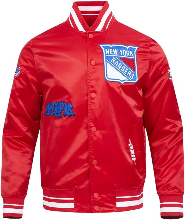 image:imagePro Standard Mens NHL Old English Satin JacketRed