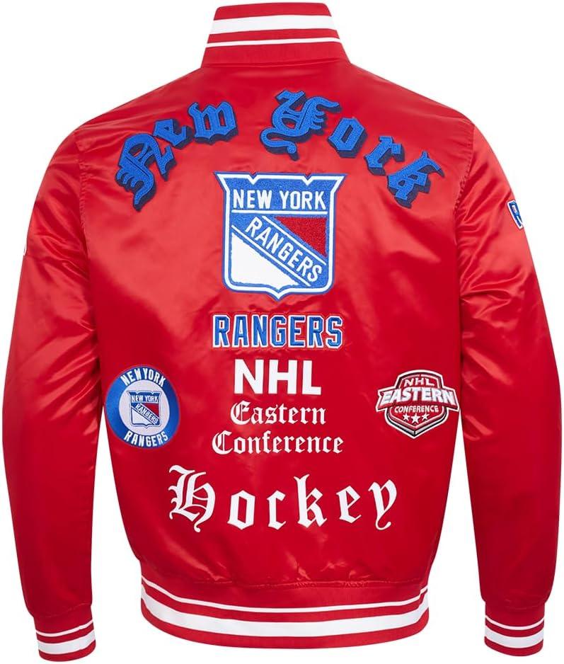 image:imagePro Standard Mens NHL Old English Satin JacketRed
