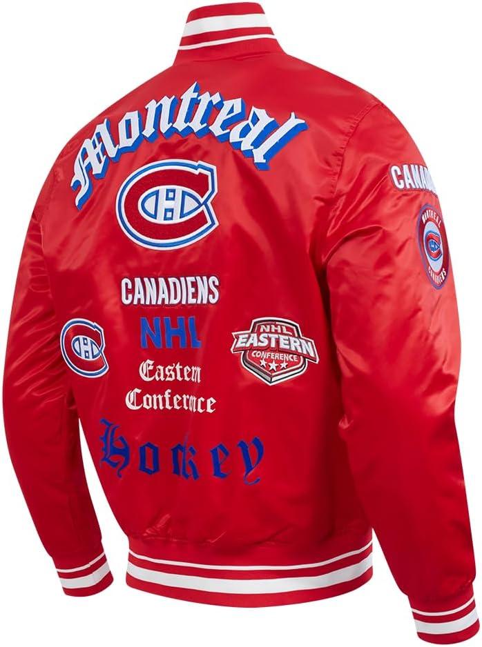 image:imagePro Standard Mens NHL Old English Satin JacketRed