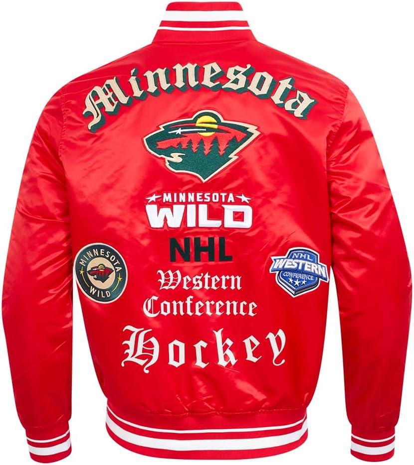 image:imagePro Standard Mens NHL Old English Satin JacketRed