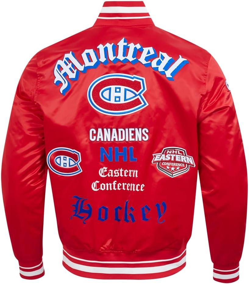 image:imagePro Standard Mens NHL Old English Satin JacketRed