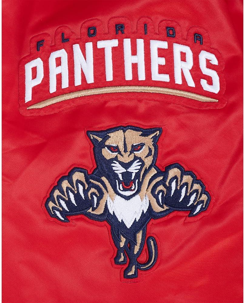 image:imagePro Standard Mens NHL Old English Satin JacketRedMidnight NavyRed