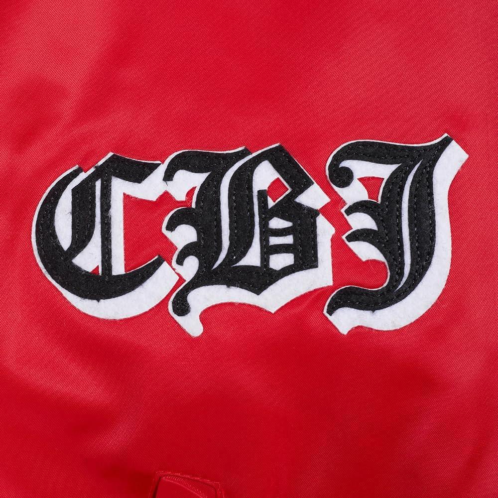 image:imagePro Standard Mens NHL Old English Satin JacketRedMidnight NavyRed