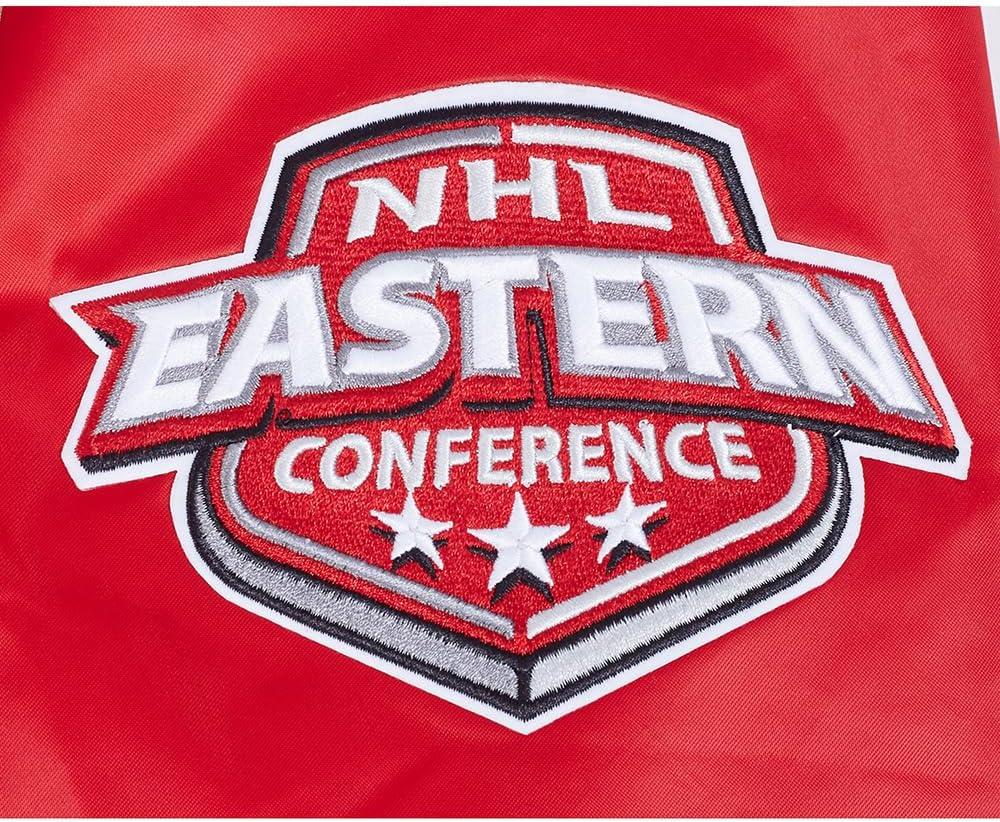 image:imagePro Standard Mens NHL Old English Satin JacketRedMidnight NavyRed