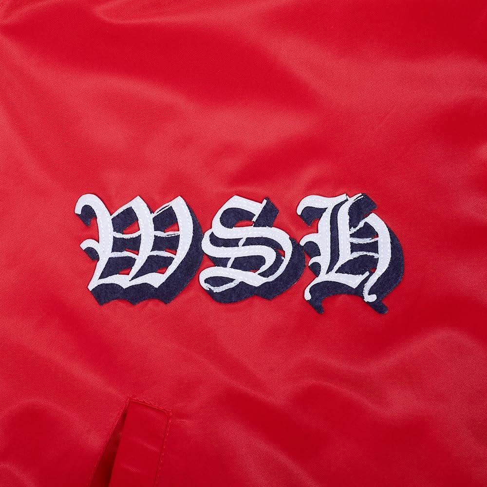 image:imagePro Standard Mens NHL Old English Satin JacketRedMidnight NavyRed