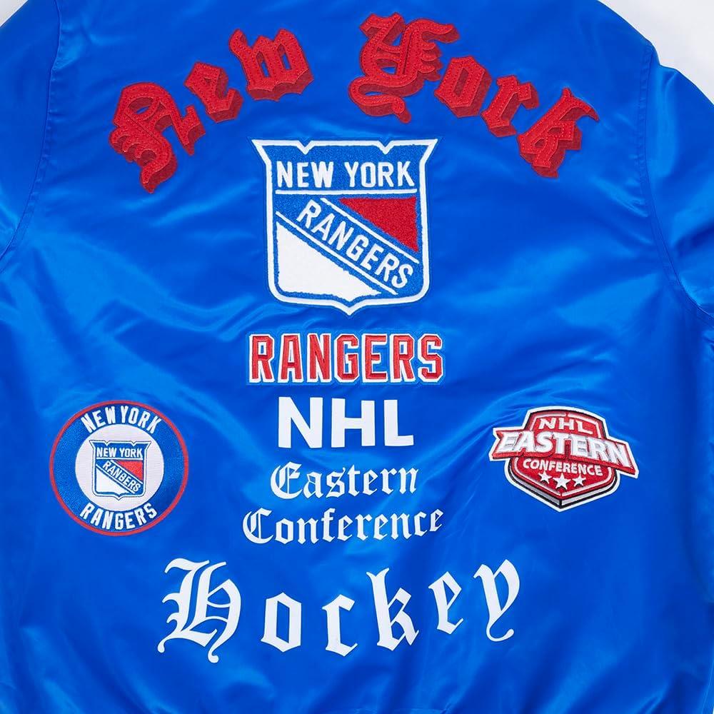 image:imagePro Standard Mens NHL Old English Satin JacketRoyal Blue