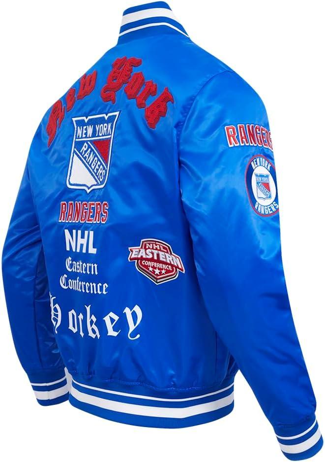image:imagePro Standard Mens NHL Old English Satin JacketRoyal Blue