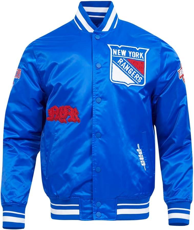 image:imagePro Standard Mens NHL Old English Satin JacketRoyal Blue