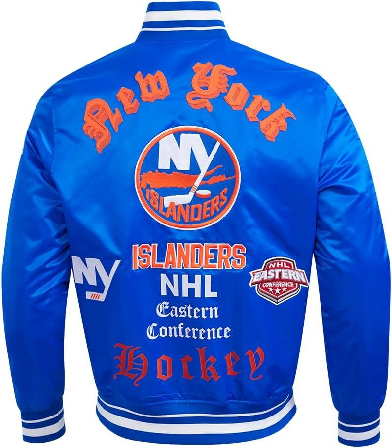 image:imagePro Standard Mens NHL Old English Satin JacketRoyal Blue