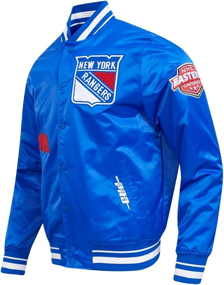 image:imagePro Standard Mens NHL Old English Satin JacketRoyal Blue