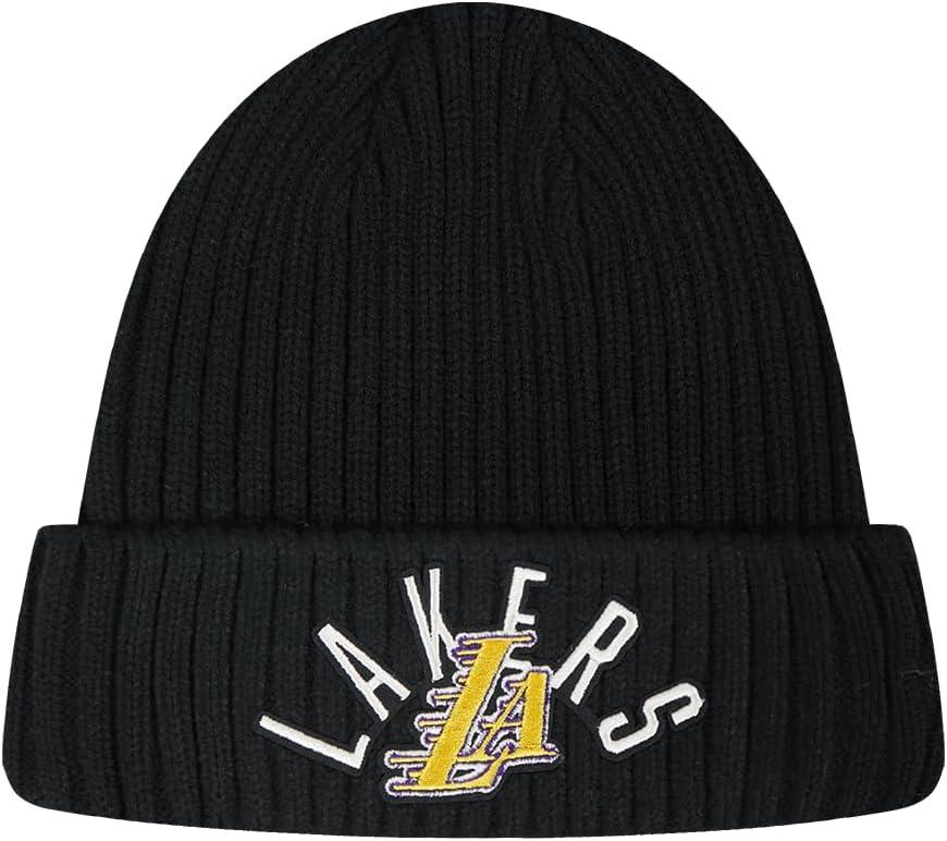 image:imagePro Standard NBA Los Angeles Lakers Modern Originals Heavyweight Knit Beanie Unlined Cuffed Black Os