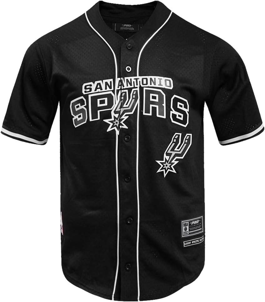 image:imagePro Standard NBA Mens Mens NBA Mesh Button Down TopBlack