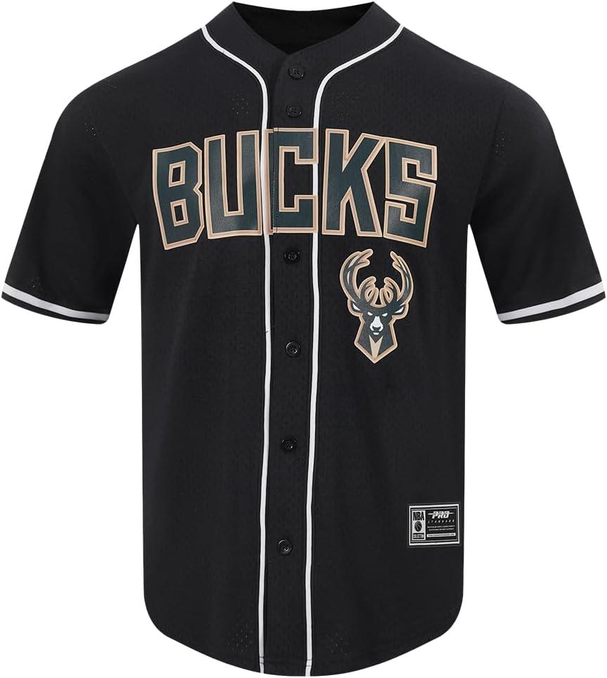 image:imagePro Standard NBA Mens Mens NBA Mesh Button Down TopBlack