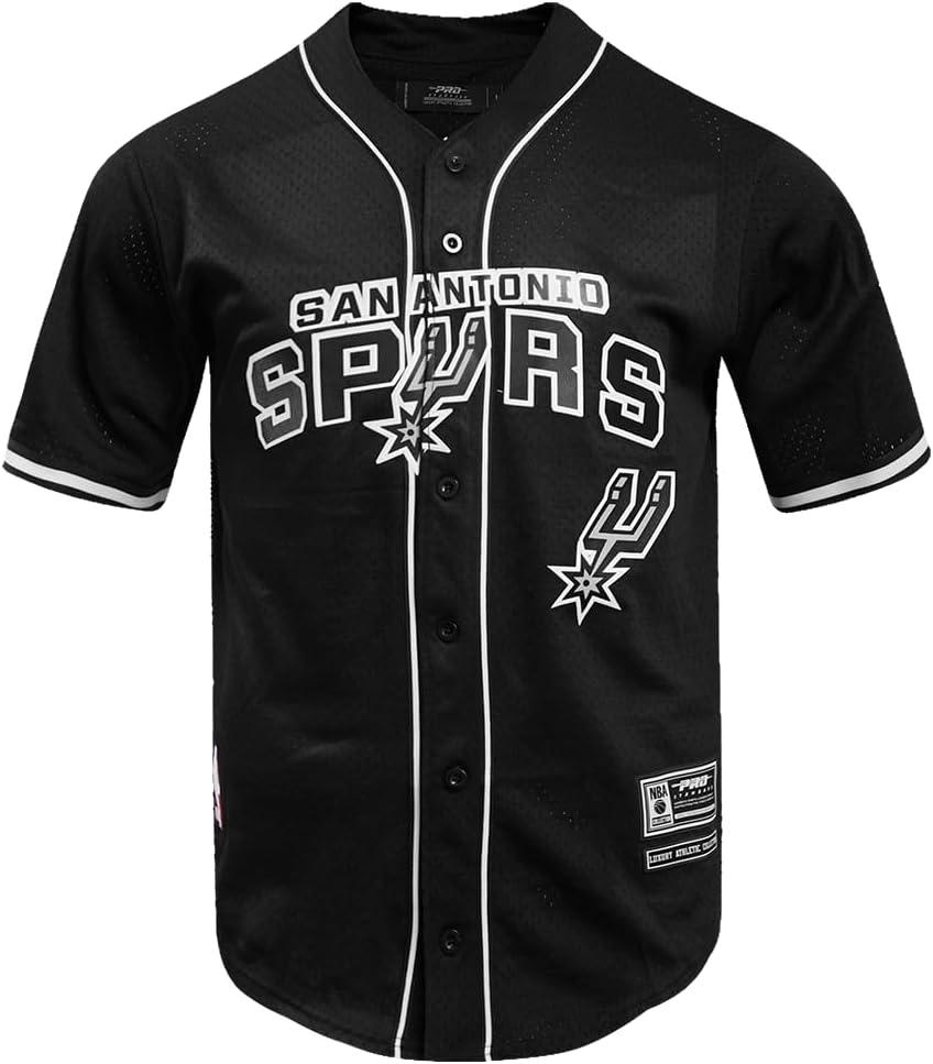image:imagePro Standard NBA Mens Mens NBA Mesh Button Down TopBlack
