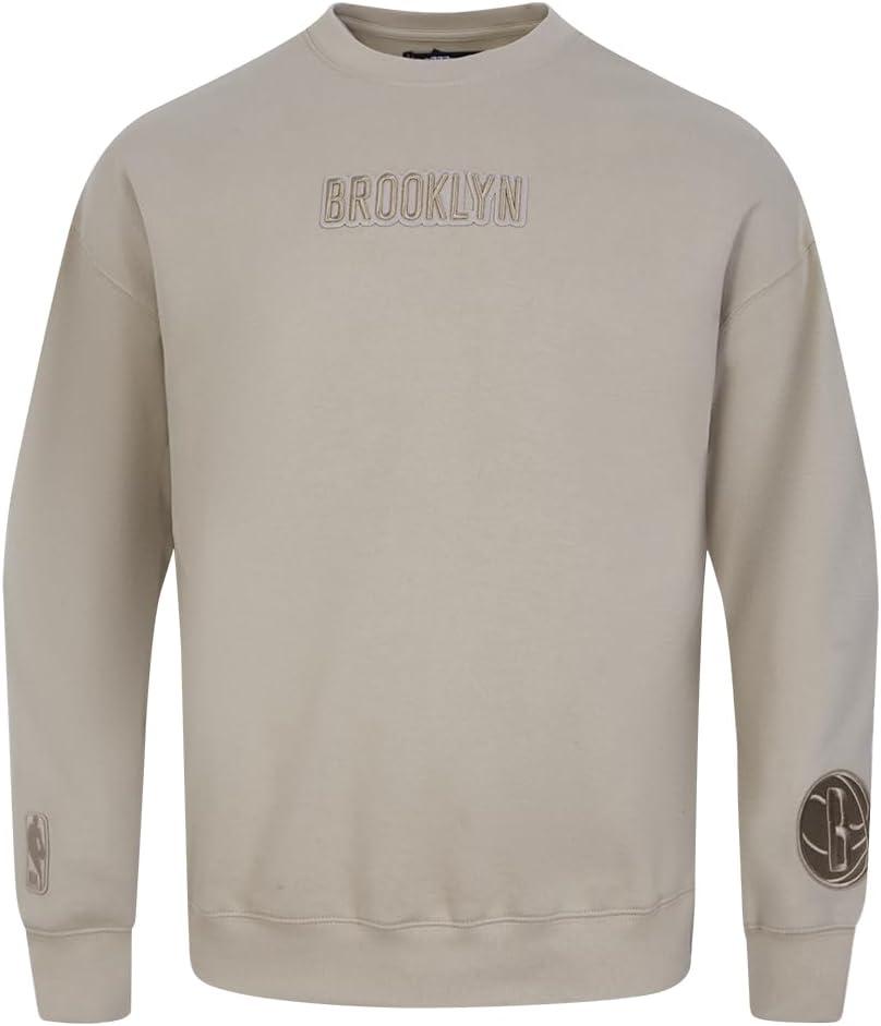 image:imagePro Standard NBA mens Mens Nba Wingspan Fleece Crewneck SweatshirtTaupe