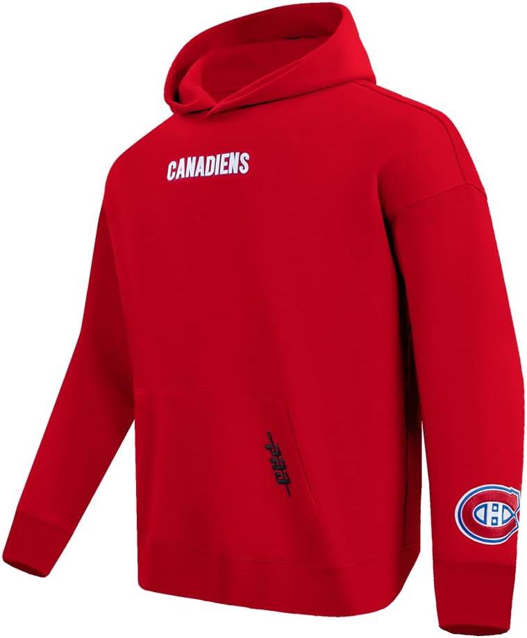 image:imagePro Standard NHL mens Mens Nhl Wingspan Fleece Pull Over HoodieRed