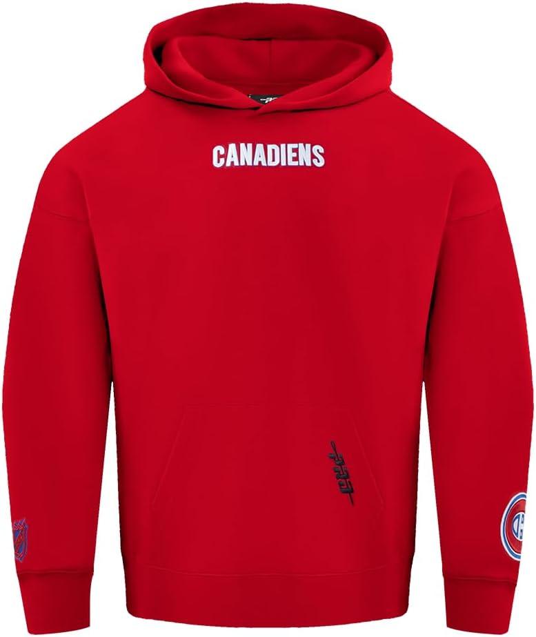 image:imagePro Standard NHL mens Mens Nhl Wingspan Fleece Pull Over HoodieRed
