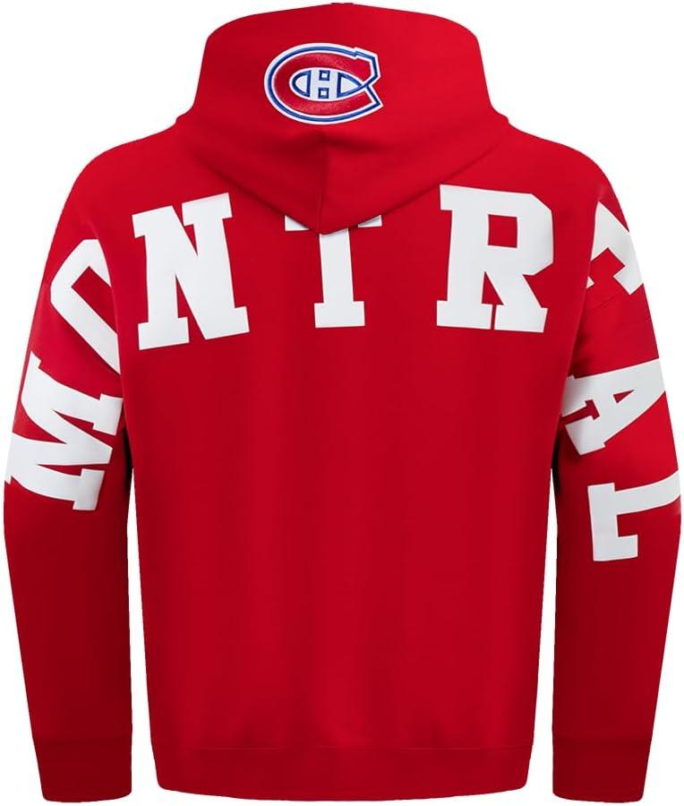image:imagePro Standard NHL mens Mens Nhl Wingspan Fleece Pull Over HoodieRed