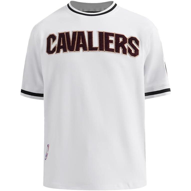 image:imageMens NBA Classic Chenille Short Sleeve TeeWhiteBlack