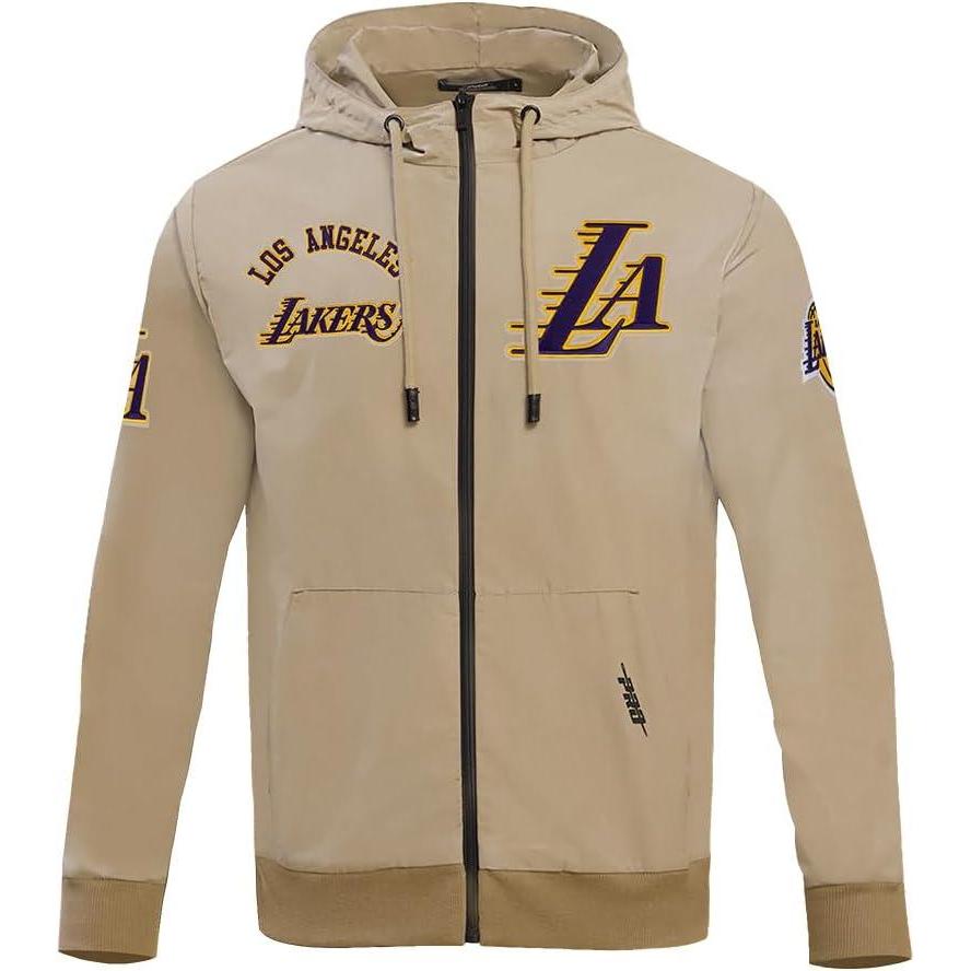 image:imagePro Standard Mens NBA Classic Wind Woven Full Zip HoodieKhaki