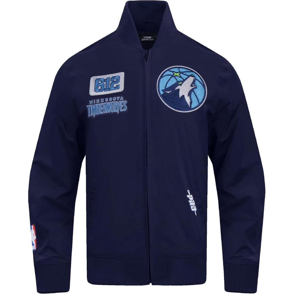 image:imagePro Standard Mens NBA Mash Up Satin JacketBlackGray